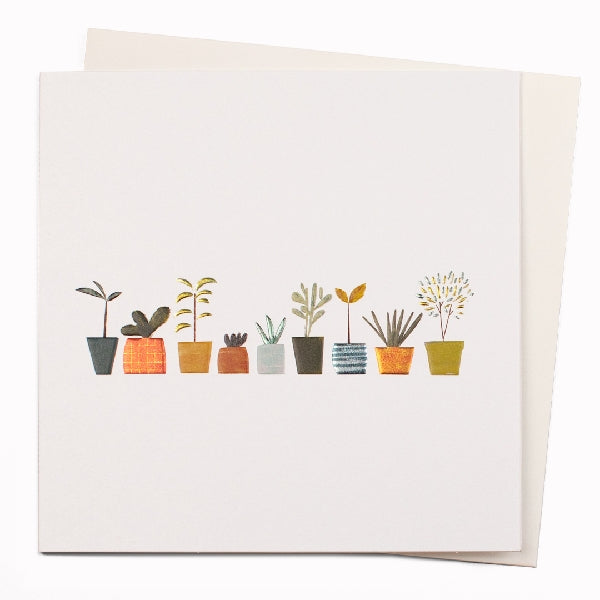 Little Plants Blank Art Card