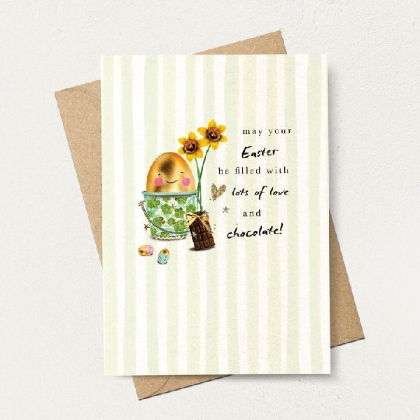 Love And Chocolate Easter Card