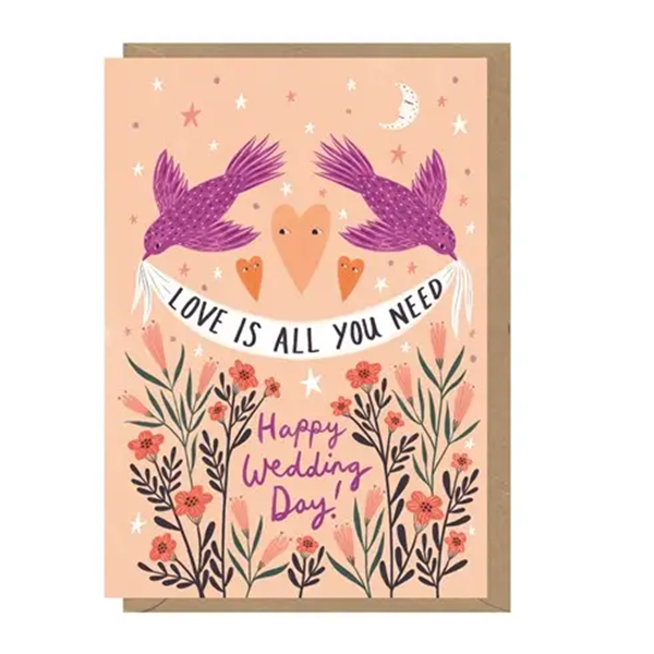 Love Is All You Need Wedding Card