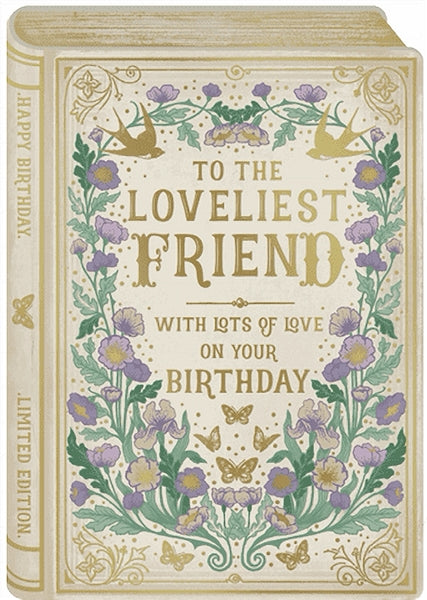 Loveliest Friend Birthday Card