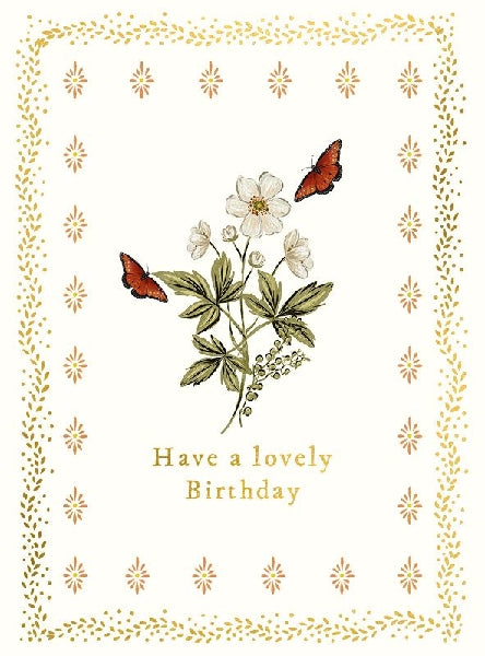 Lovely Butterflies Birthday Card