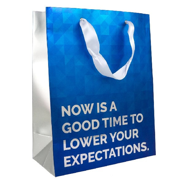 Lower Your Expectations Large Gift Bag