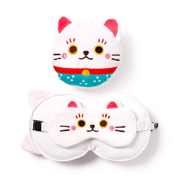 Relaxeazzz Kids & Adult Travel Pillow | Lucky Cat