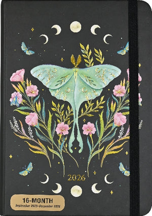 Peter Pauper 2026 16-month Agenda | Luna Moth