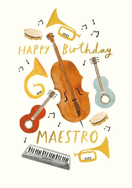 Maestro Birthday Card