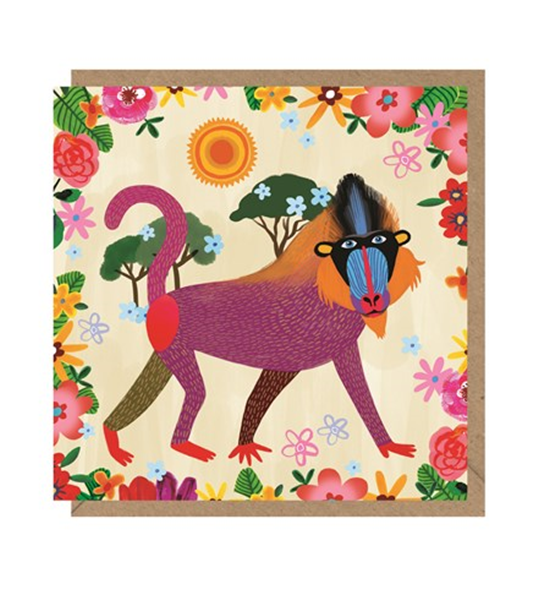Mandrill Blank Art Card