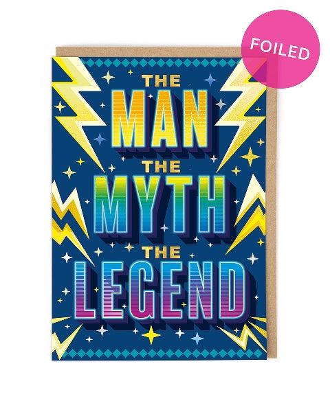 Man Myth Legend Birthday Card