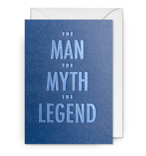 The Man The Myth Father's Day Card