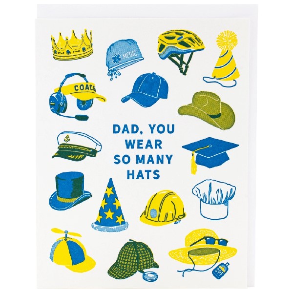 Many Hats Father's Day Card