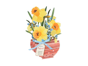 March Birth Flower Pop-Up Card