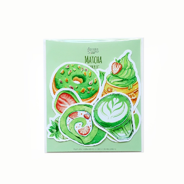 Matka Sticker Matcha Sticker Set | Stickers | The Gifted Type