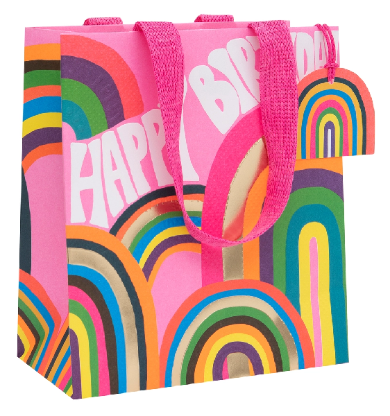 Medium Retro Rainbows Gift Bag
