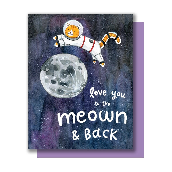 To The Meown & Back Love Card