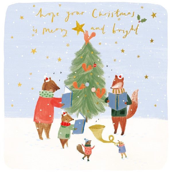 Merry and Bright Bears Holiday Card Pack/6