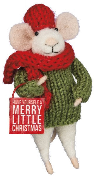 Merry Little Mouse Ornament