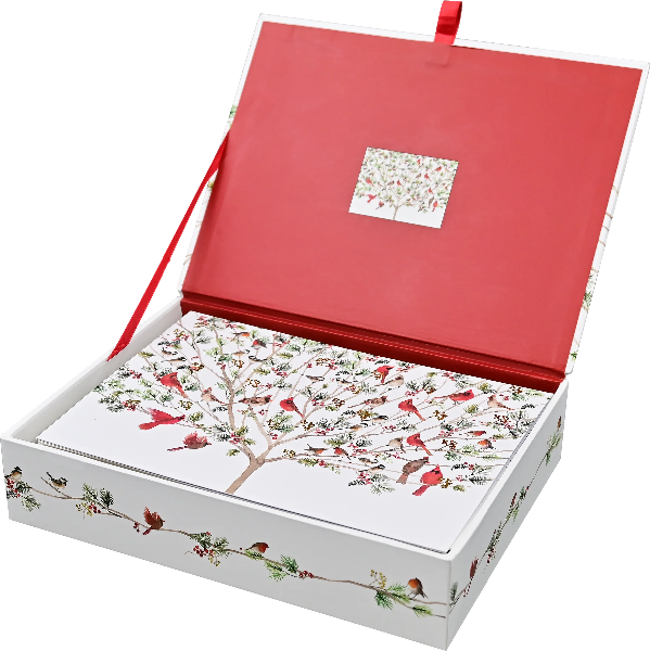 Merry Perch Boxed Holiday Cards | Set of 20
