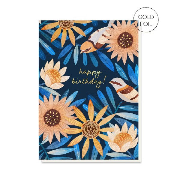 Midnight Garden Birthday Card