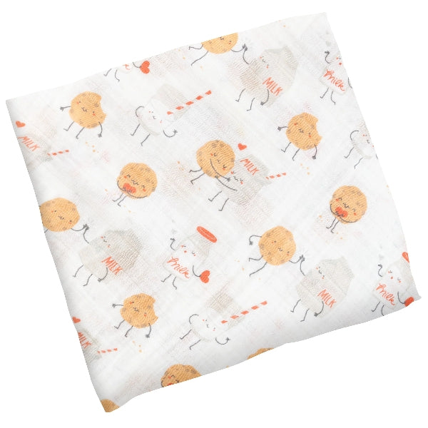 Milk & Cookies Muslin Blanket