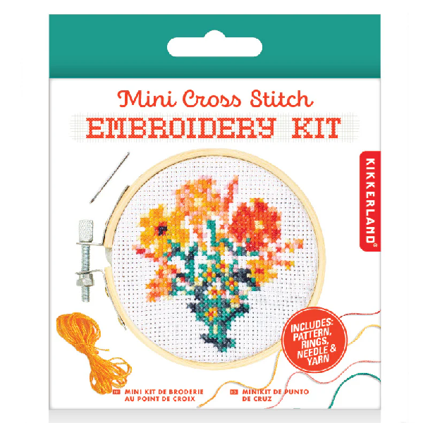 Mini Flower Bouquet Cross Stitch Embroidery Kit