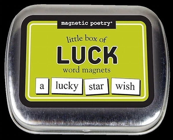 Mini Magnet Poetry Tin | Luck