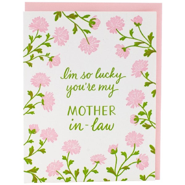 Pink Mums Mother's Day Card