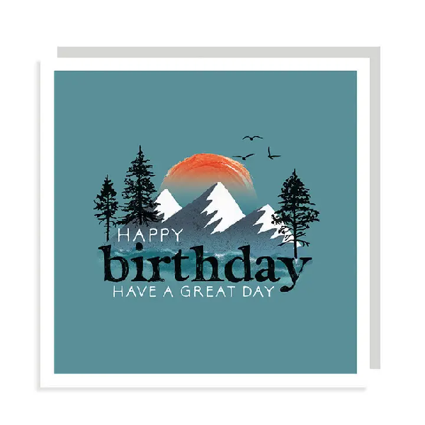 Mountains Birthday Card