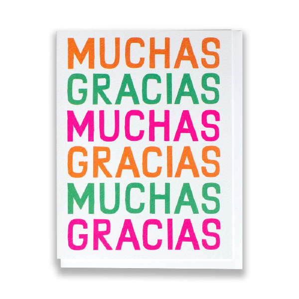 Muchas Gracias Thank You Card