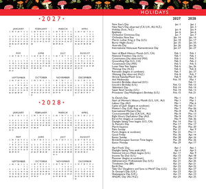 2027-28 Peter Pauper 2-Year Pocket Planner | Mushrooms