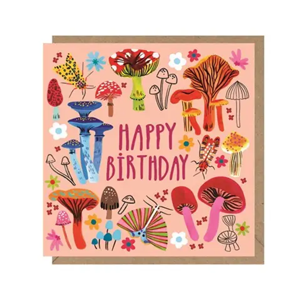 Mushrooms Birthday Card