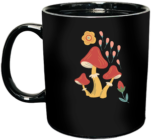 Mushroom Blooming Flowers Heat Reveal Mug