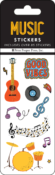 Music Sticker Set | Peter Pauper Press | The Gifted Type