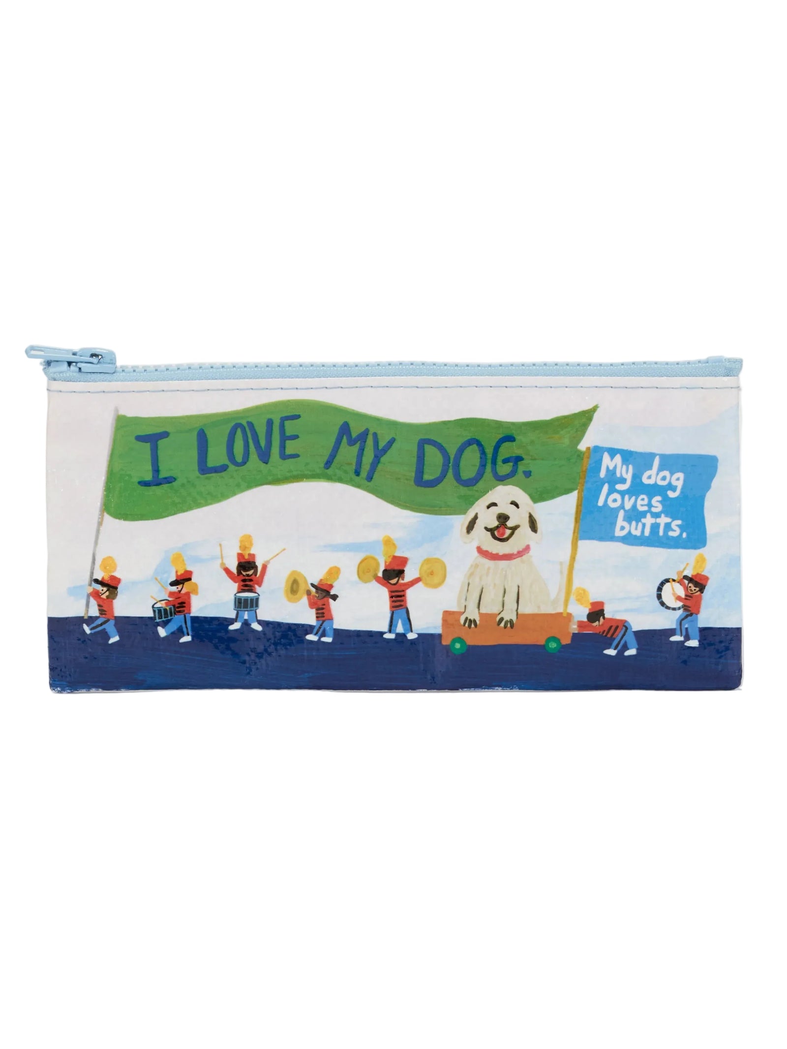 Blue Q Pencil Case | My Dog Loves Butts