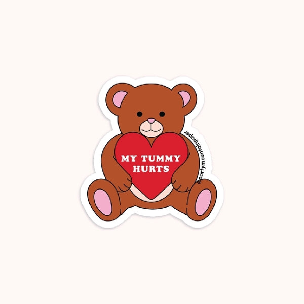 My Tummy Hurts Sticker