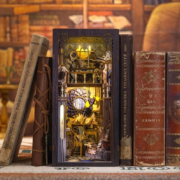Miniature Diy Kit Book Nook | Nebula Common Room