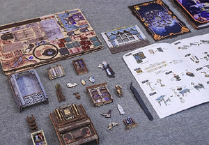 Miniature Diy Kit Book Nook | Nebula Common Room