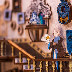 Miniature Diy Kit Book Nook | Nebula Common Room