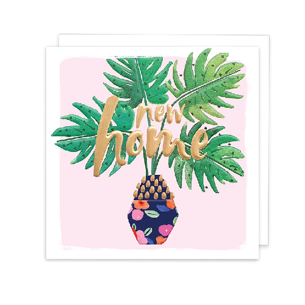 Potted Plant New Home Card