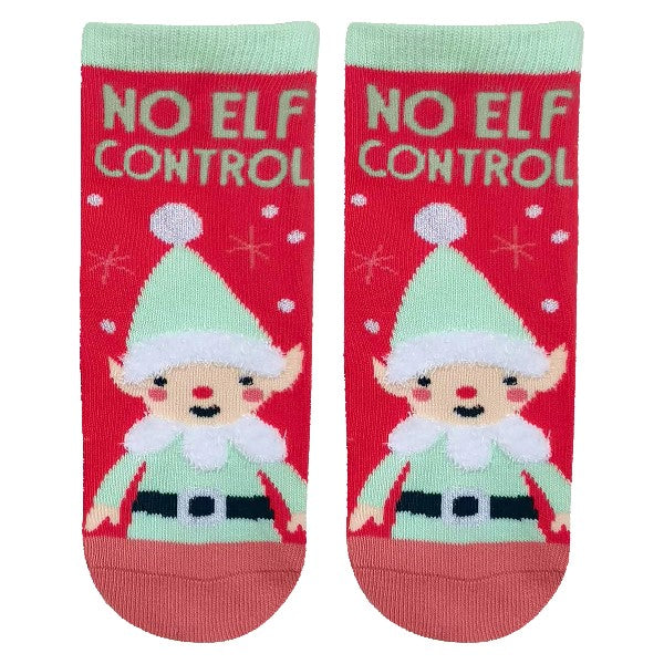 Stephen Joseph Holiday Toddler Socks | No Elf Control