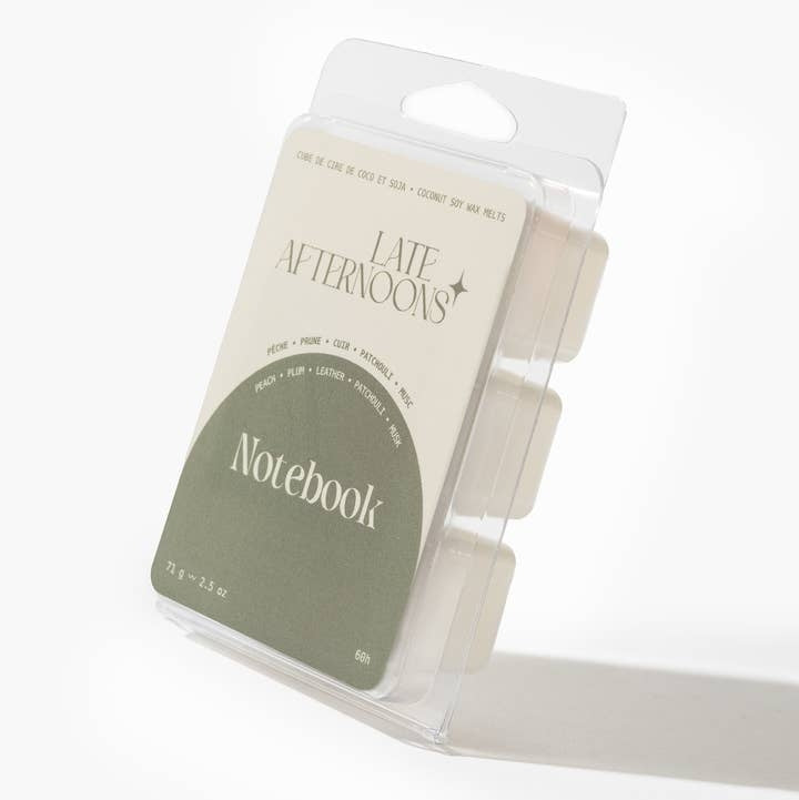 Late Afternoons Wax Melts | Notebook