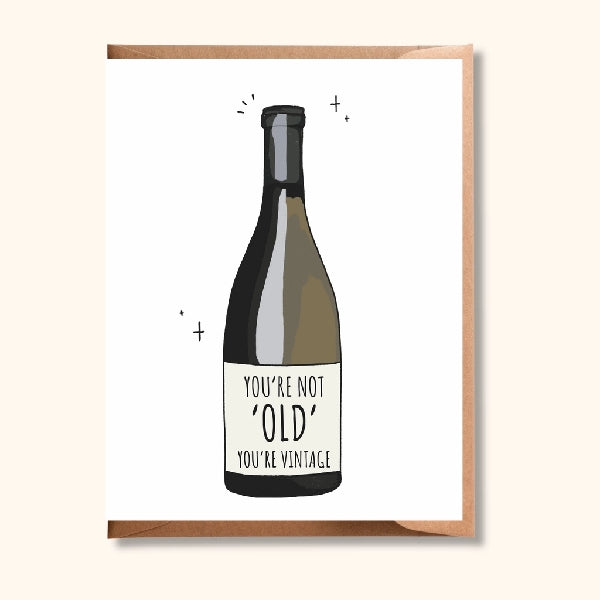 You're Vintage Birthday Card