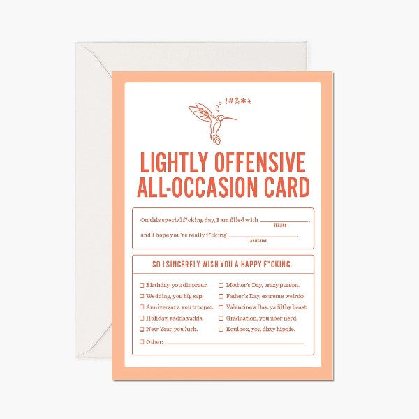 Lightly Offensive All-Occasion Card
