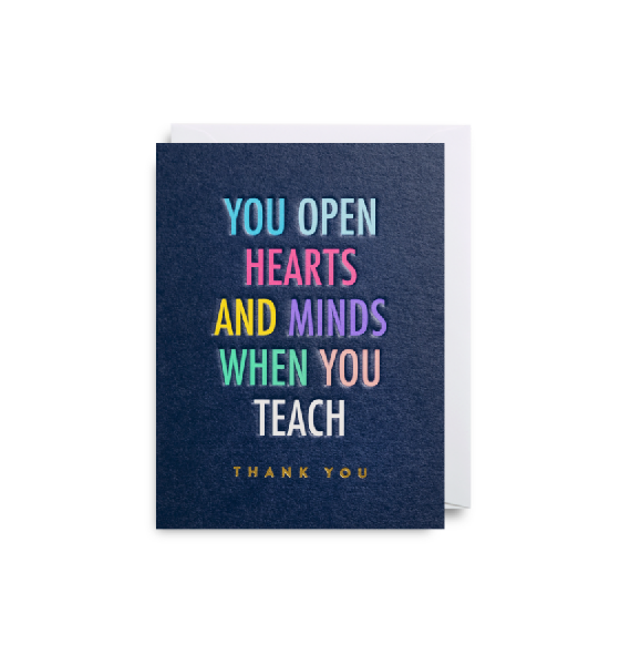 Open Hearts Thank You Card