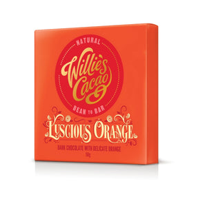 Willie's Cacao 50g Vegan Bar | Luscious Orange