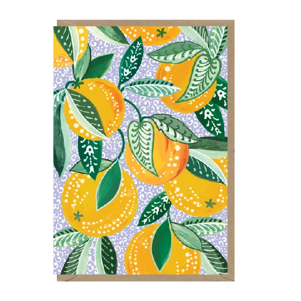 Oranges Blank Art Card