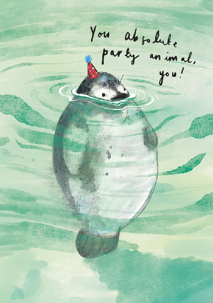 Party Seal Birthday Card