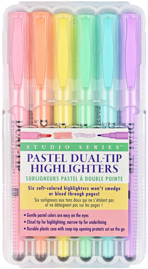 Pastel Dual Tip Highlighter Set