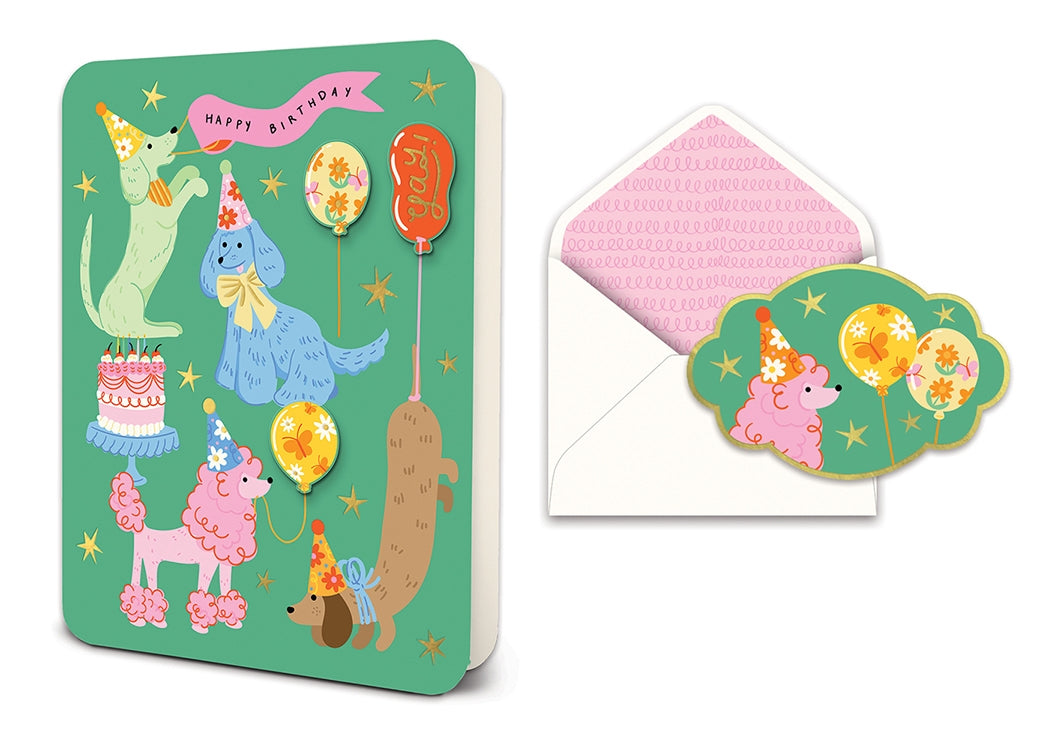 Paw-ty Time Deluxe Birthday Card