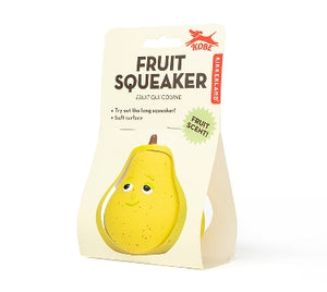 Pear Fruit Squeaker Dog Toy