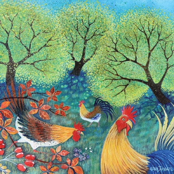 Peeky Hen Blank Art Card
