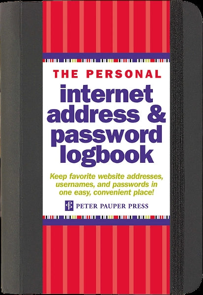 Black Small Internet Address & Password Logbook
